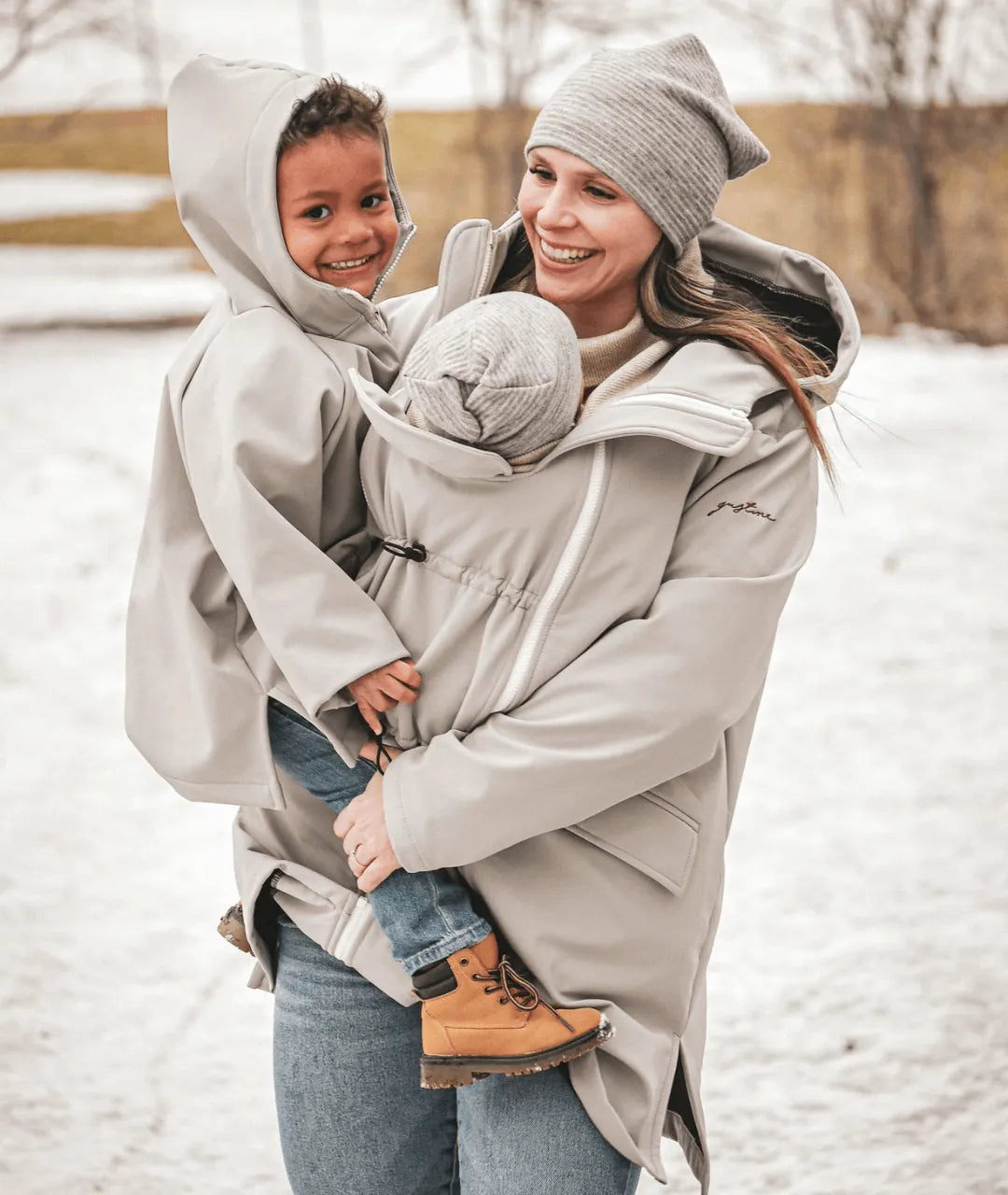 Mid-season coat with extender | Raincoat