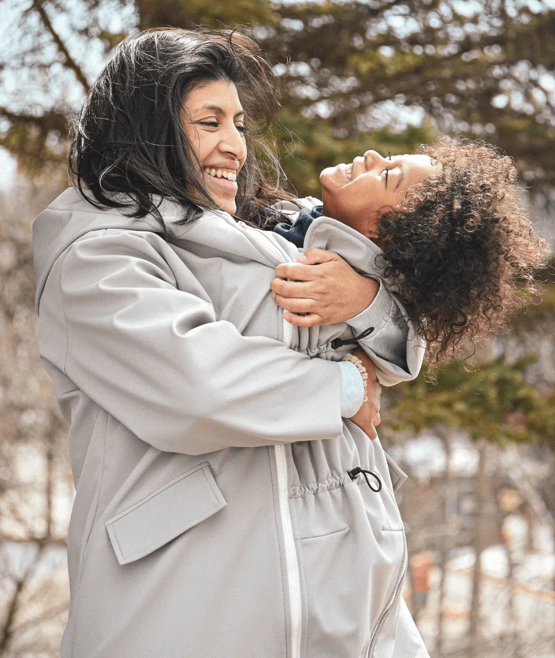 Mid-season coat with extender | Raincoat