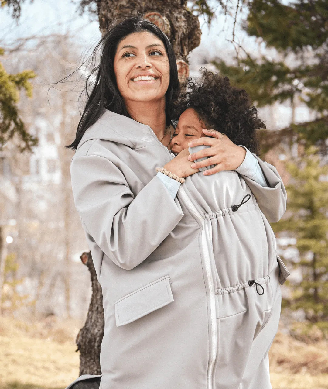 Mid-season coat with extender | Raincoat