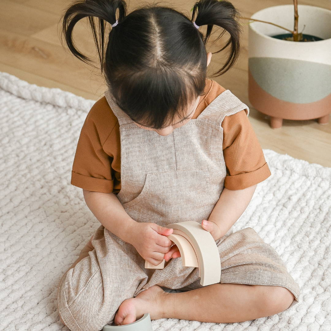 Linen Overalls | Cappuccino