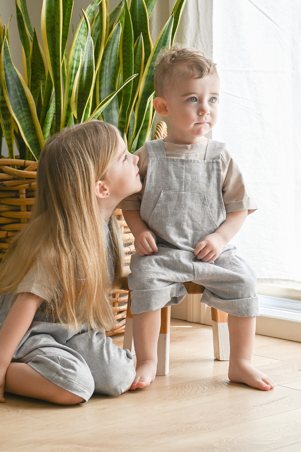 Linen Overalls | Cloud