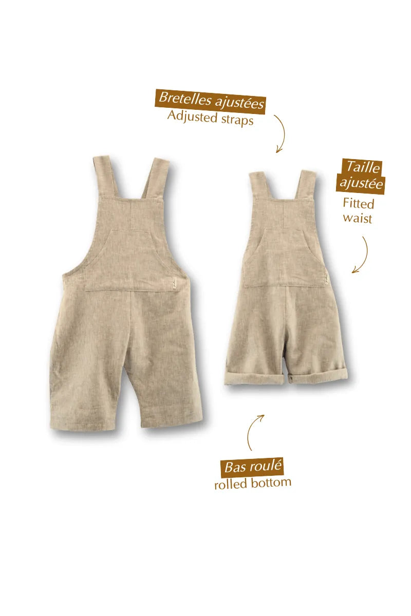 Linen Overalls | Cappuccino