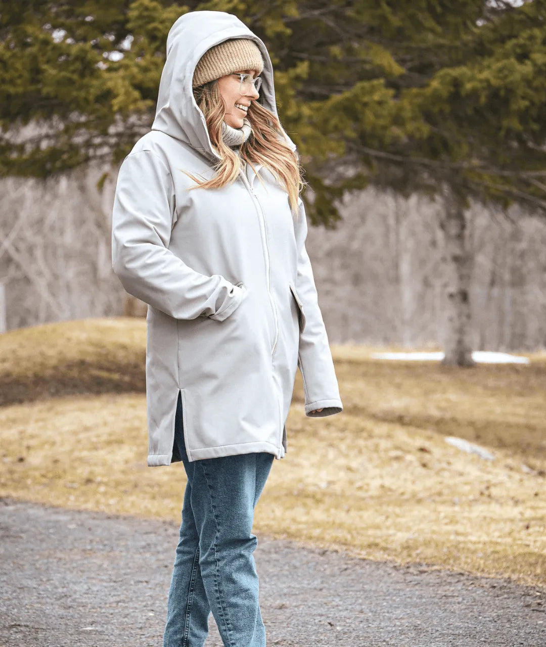 Mid-season coat with extender | Raincoat