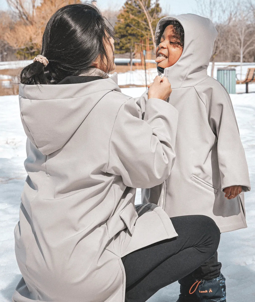 Mid-season coat with extender | Raincoat