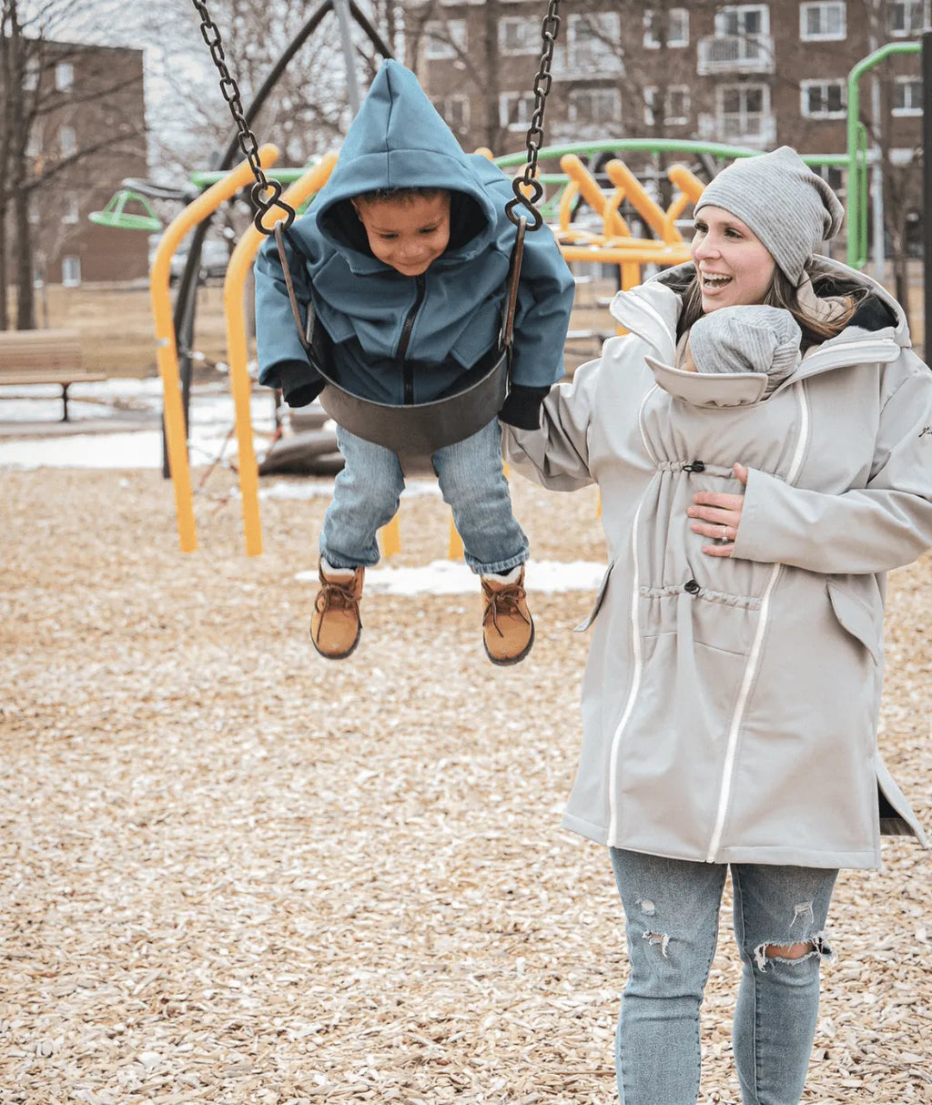 Mid-season coat with extender | Raincoat